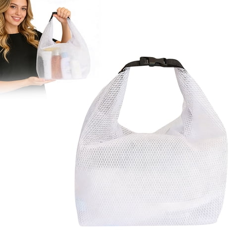 1-3Pcs Breathable Mesh Storage for Home Organization and Closet Space Saving with Zipper Closure, 10/14 Inch Large Capacity Multifunctional Makeup Bag Travel Outdoor Bag, Portable Toiletries Storage