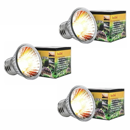 1/3Pcs Practical Tortoise Pet Reptile Heat Emitter Lamp UVA+UVB Heat Emitter Bulb Light Heater 50W 3PC