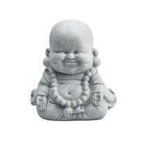 1/3Pcs Resin Fat Smiling Buddha Garden Ornament Sandstone Effect Outdoor Indoor Statue Decor 8*7.8*5.2Cm Decoration