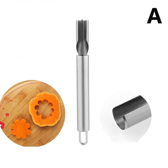 1/3Pcs Stainless Steel Carving Knife Set Fruit And Vegetable Semicircle Water Drop Petal Shape Carving Tools for Kitchen