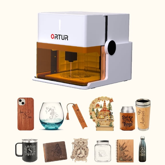 1.3W Portable Laser Engraver and Cutter,APP Control,for Wood, Leather, Glass, Cloth