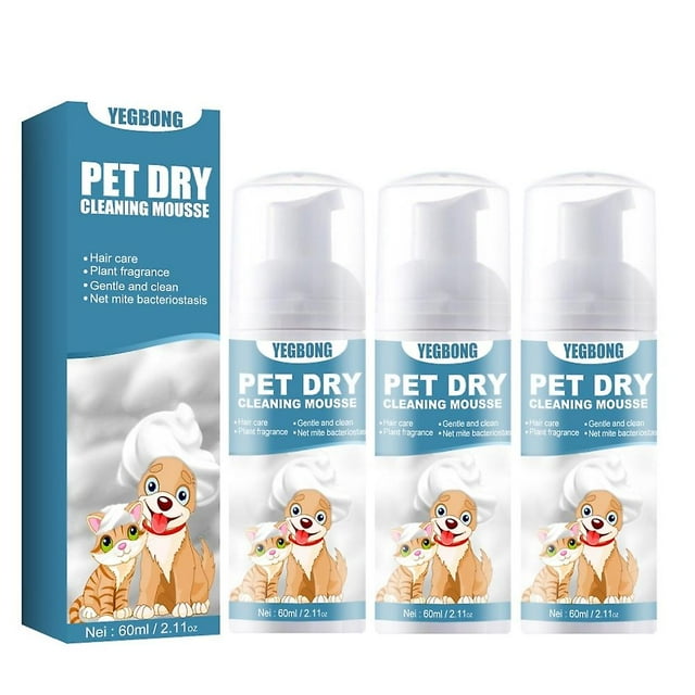 13X Waterless Cat Shampoo No Rinse Dogs Cats Cleaning Mousse Pet Grooming Supplies for Safe