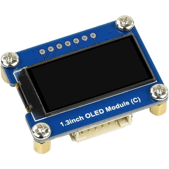 1.3inch OLED Display Module Black/White Display Color 64128 Resolution Embedded SH1107 Driver with SPI / I2C Interface