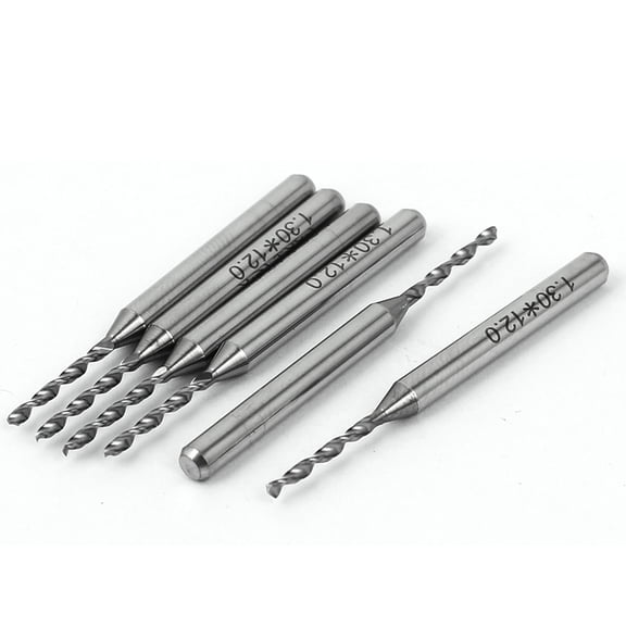 1.3mm Cutting Diameter PCB Print Circuit Board Carbide Micro Drill Bits 6 Pcs