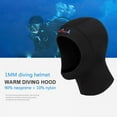 thumbnail image 1 of 1/3mm Neoprene Diving Hood Full Face Mask Warm Swimming Cap Wetsuit Hooded for Men & Women Water Sports, 1 of 7