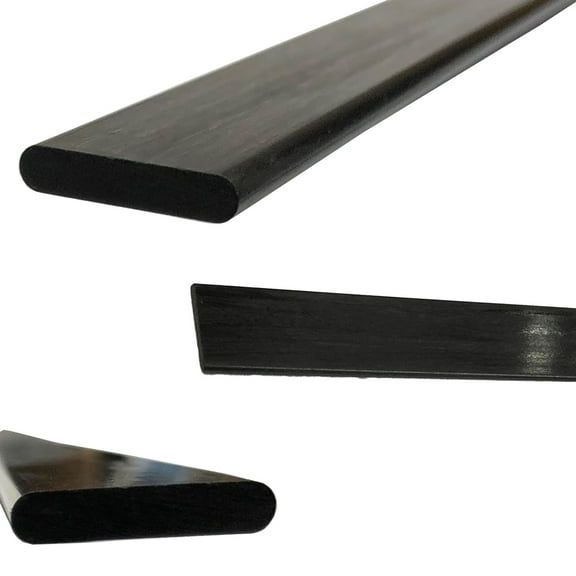1 3mm x 12mm 1000mm - PULTRUDED-Flat Carbon Fiber Bar. 100% Pultruded high Strength Carbon Fiber. Used for Drones, Radio Controlled Vehicles. Projects requiring high Strength Components