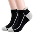 thumbnail image 1 of 1/3pairs Mens Bamboo Ankle Socks with Heel Tab Low Cut Thin Athletic Performance, 1 of 14