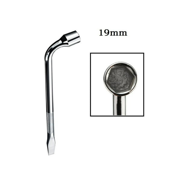 1/3pcs 17/19/21mm Wheel Nut Wrench Heavy Duty Lug Hex Nut Bolt Socket Spanner L Type Socket Wrench Crowbar Car Hand Removal Tool