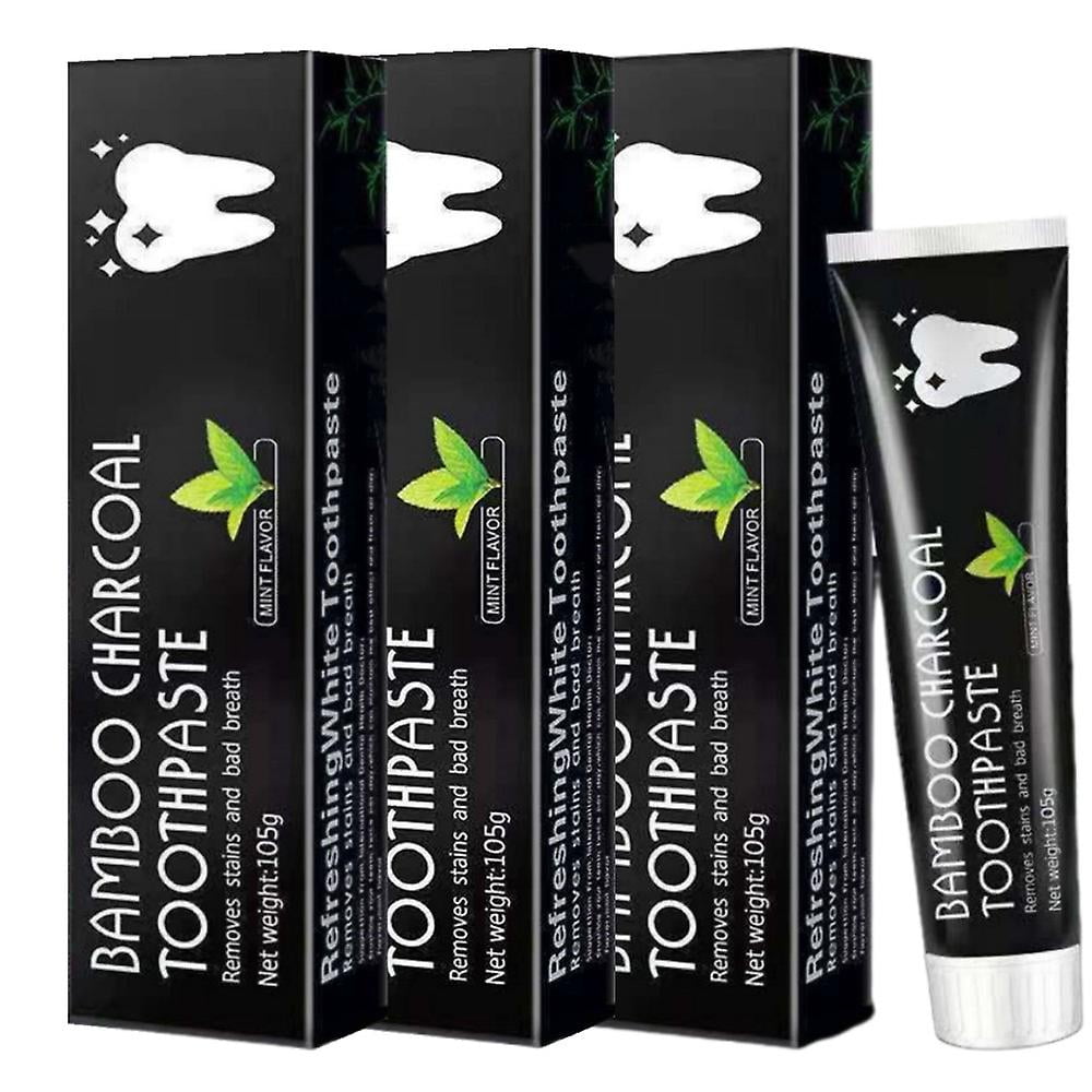 13pcs Fluoride Free Mint Toothpaste Natural Bamboo Activated Charcoal Teeth Whitening