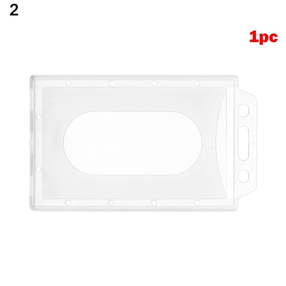 1/3pcs Hard Plastic Unisex Office School ID Business Case Badge Protector Cover Name Card Work Card Holders Card Sleeve ID Card Pouch 2-1PC