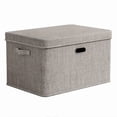 1/3pcs High-Quality Large Fabric Foldable Storage Boxes | Detachable ...