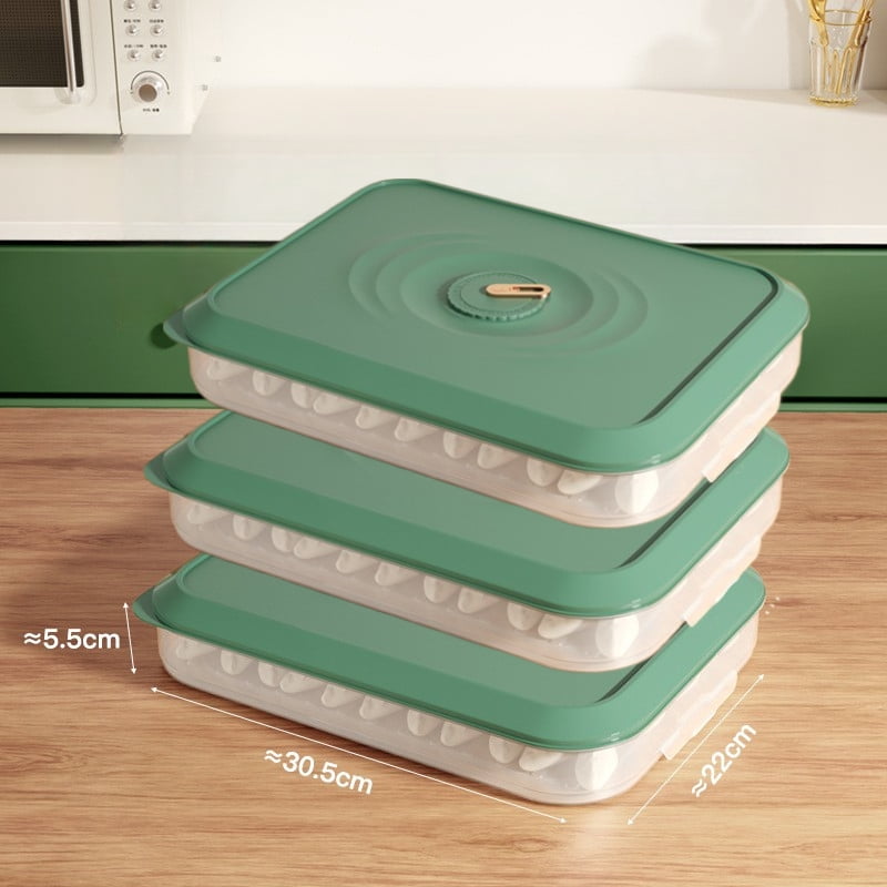 1/3pcs Multilayer Dumpling Box Household Food Egg Frozen Box Fresh-Keeping Organizers Quick zing Refrigerator Storage Box