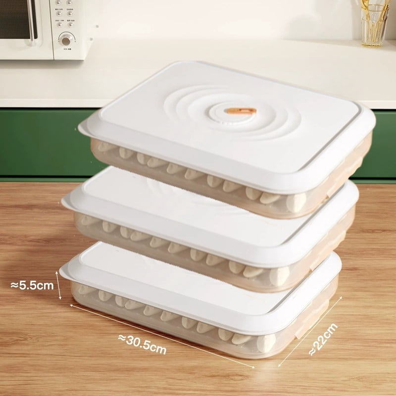 1/3pcs Multilayer Dumpling Box Household Food Egg Frozen Box Fresh-Keeping Organizers Quick zing Refrigerator Storage Box