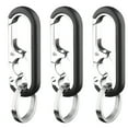 1/3pcs Stainless Keychain Hook Steel Buckle Bottle Opener Carabiner