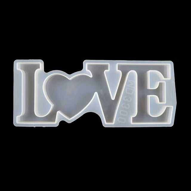 1/3x Family Silicone Mold Love Sign Word Mold Epoxy Resin Molds Art Crafts Tool