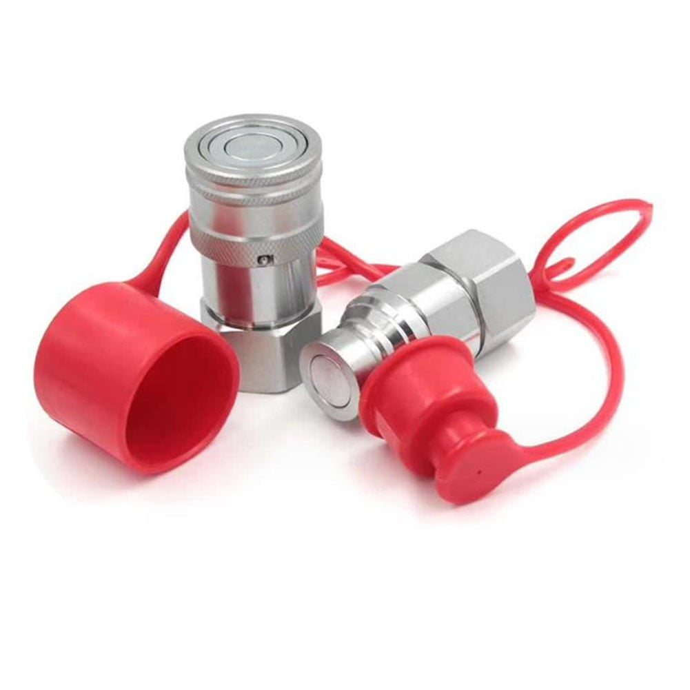 1/41/2 NPT Flat Face Hydraulic Quick Connect Fittings Fitting Kit NPT
