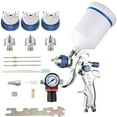 thumbnail image 1 of 1.4/1.7/2.0mm BLUE HVLP Spray Gun with 600 ml Plastic Cup - Professional Grade Paint Sprayer for House Painting, Car, Furniture, Varnish and Top Coat, 1 of 5