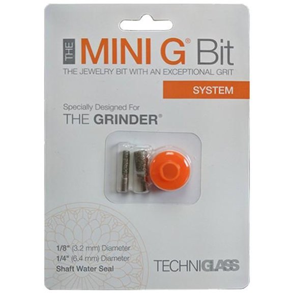 1/4" & 1/8" Techniglass Mini G Grinder Bit System Standard 100/120 Grit