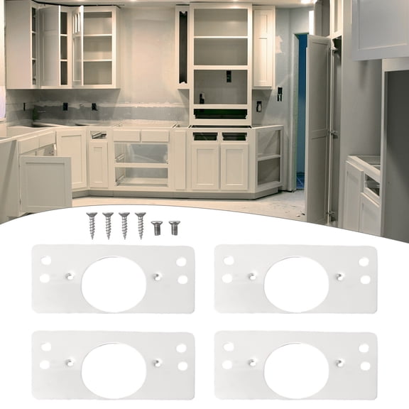 1/4/10Pcs Cabinet Hinge Service Panel Hinge Side Panel Service Kit With Mounting Screws for Securing Hinged Stainless Steel Door 1# (Hinge Cup Repair Board)1Pc