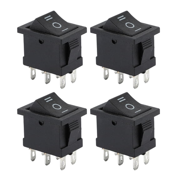 1/4/10Pcs Marine Boats Rocker Switches 6 Pin 250V 6A 125V 10A Rocker Switches