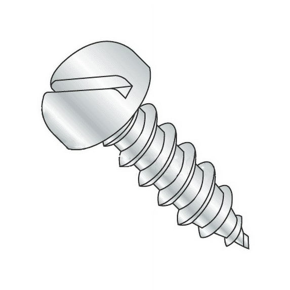 1/4"-14 x 1 1/4" Type AB Self-Tapping Screws / Slotted / Pan Head / Steel / Zinc Plating (Quantity: 1700 pcs)