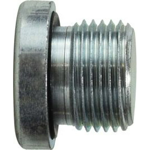 1/4-19 HLW Hx Plug BSPP, Steel BSPP Adapters, Hydraulics