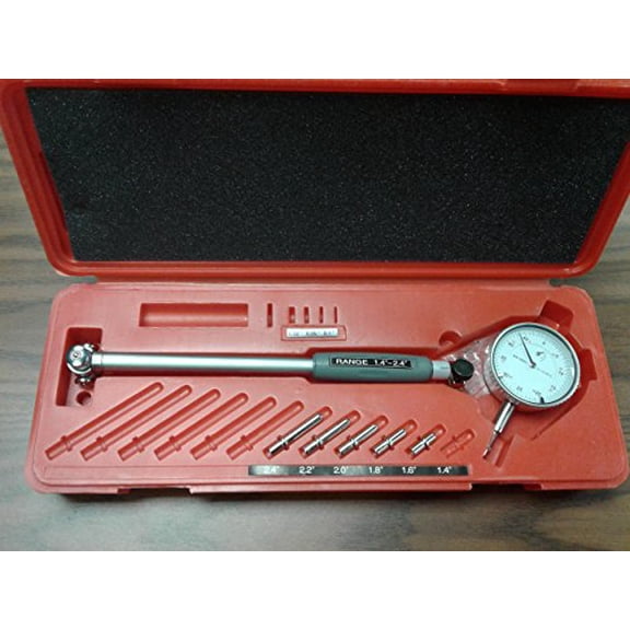 1.4-2.4" Dial Bore Gage Set,0.0005" Grad. Part# 713-755-NEW$$Tools