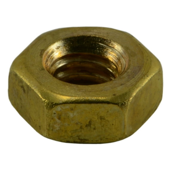 1/4"-20 Brass Coarse Thread Hex Machine Screw Nuts MSNB-067