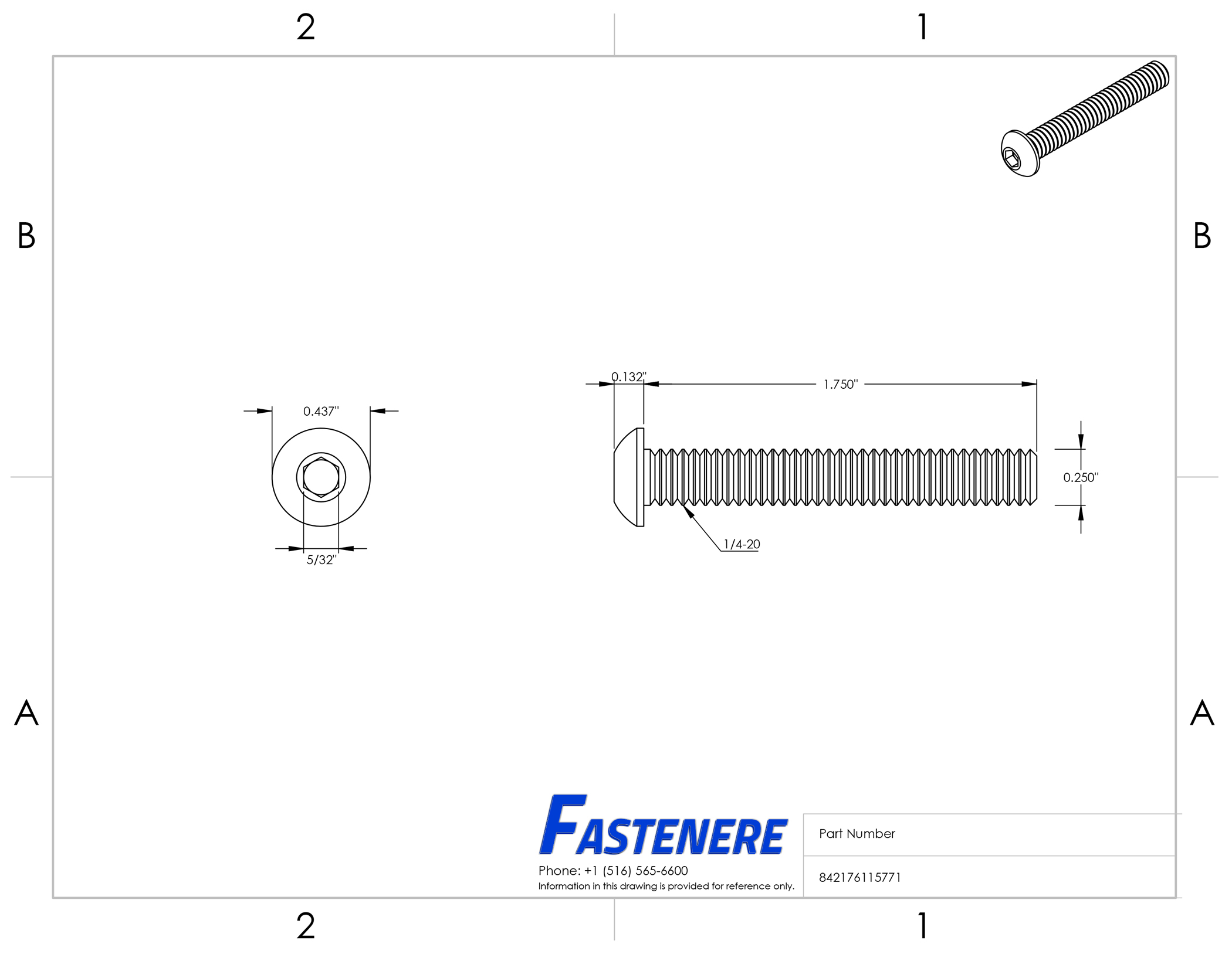 1/420 Button Head Socket Cap Screws Allen Bolts Hex Drive Stainless