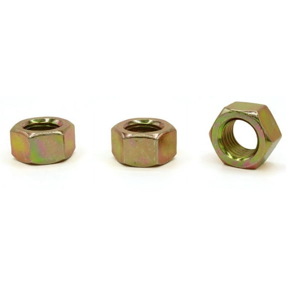 1/4-20 Finished Hex Nuts / Steel / Zinc Yellow - 3000 Piece Carton