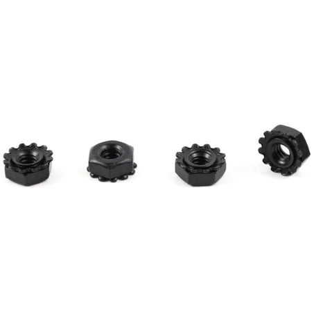 1/4-20 Hex Keps Nuts / Steel / Black Oxide - 2000 Piece Carton