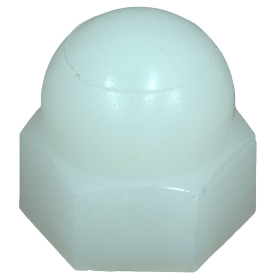 1/4"-20 Nylon Plastic Coarse Thread Cap Nuts CNN-131 (10 pcs.)