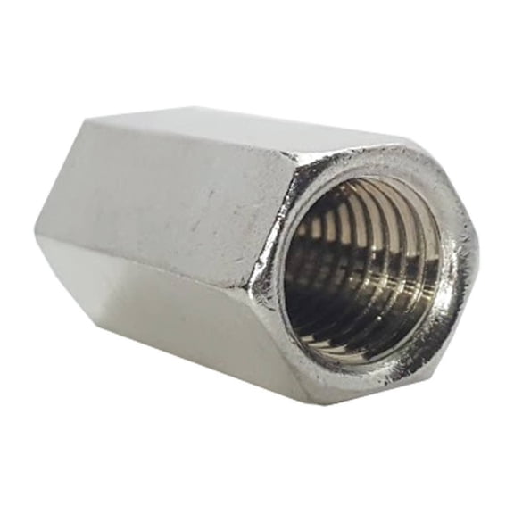 1/4-20 Rod Coupling Nuts, Stainless Steel 18-8, Plain Finish, Quantity 25 by DyGTyX