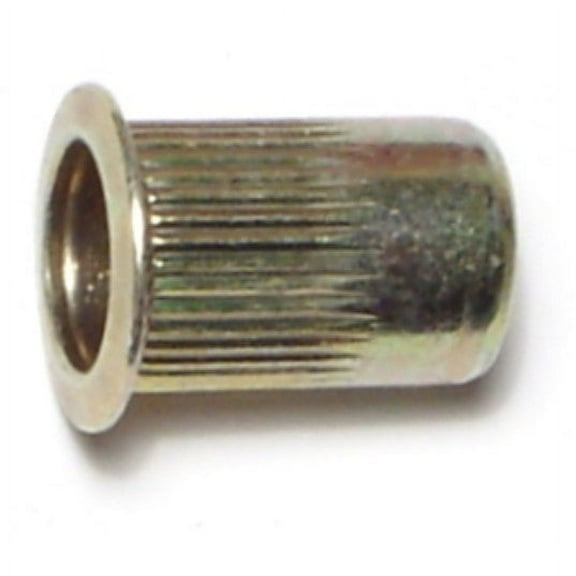 1/4"-20 Steel Coarse Thread Blind Nut Inserts (10 pcs.)