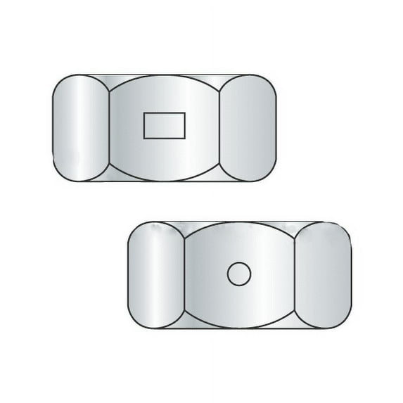 1/4-20 Two Way Reversible Hex Locknuts / Steel / Zinc (Quantity: 2,000 pcs)
