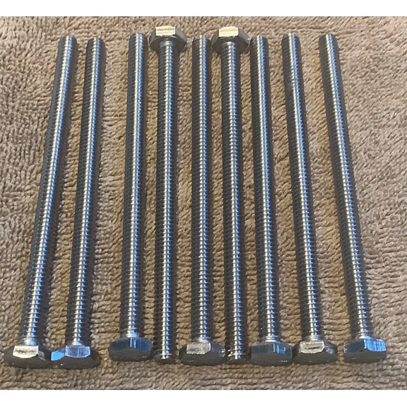 1/4"-20 X 4 Hex Bolts, 18-8 (304) Stainless Steel Machine Screws New Lot Of 10