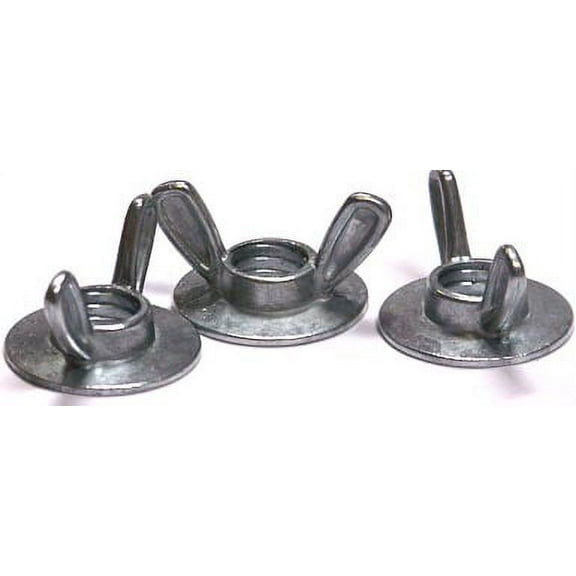 1/4-20 X 7/8 X 1 1/8 Washer Base Wing Nuts / Die Cast Zinc Alloy - 1000 Piece Carton