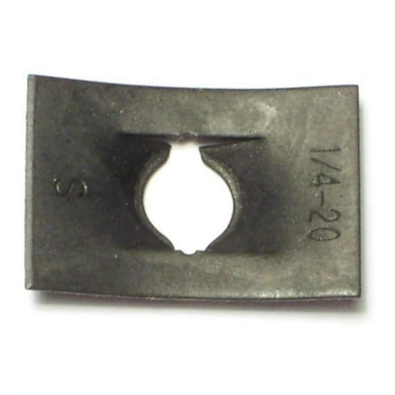 1/4"-20 Zinc Plated Steel Coarse Thread Flat Speed Nuts SPRNT-143