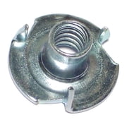 1/4"-20 Zinc Plated Steel Coarse Thread Pronged Tee Nuts 12 pcs.