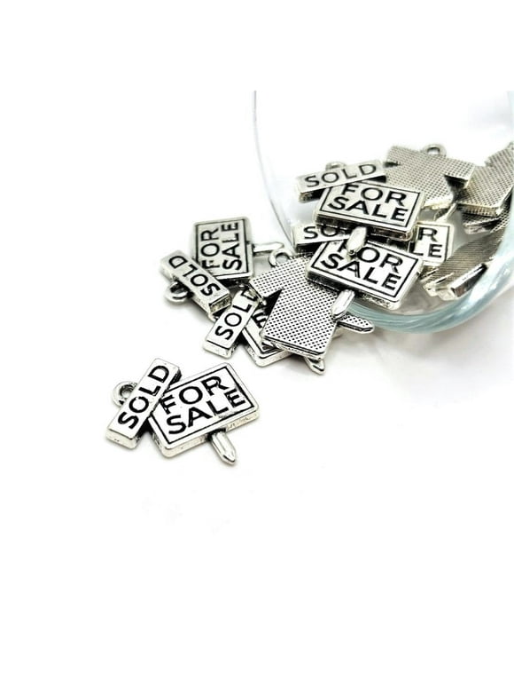 1, 4, 20 or 50 Pieces: Realtor For Sale Real Estate Charms