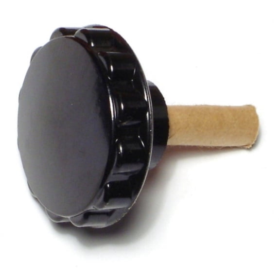 1/4"-20 x 1-1/2" Black Plastic Coarse Thread Clamping Knobs (6 pcs.)
