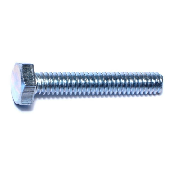 1/4"-20 x 1-1/2" Zinc Plated Steel Coarse Full Thread Hex Head Tap Bolts TBHS-023