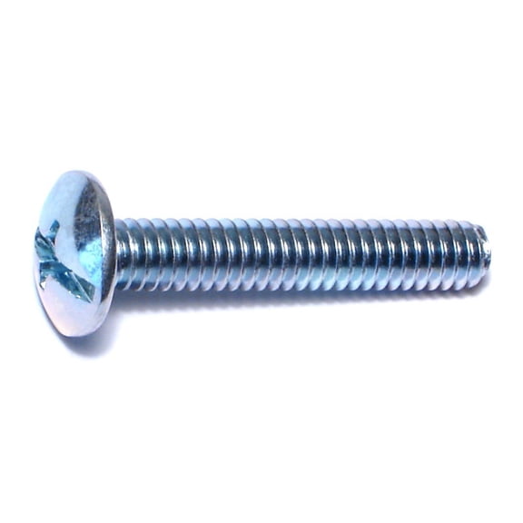 1/4"-20 x 1-1/2" Zinc Plated Steel Coarse Thread Combo Truss Head Machine Screws MSTS-224