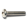 thumbnail image 1 of 1/4"-20 x 1-1/4" 18-8 Stainless Steel Coarse Thread Phillips Pan Head Machine Screws, 1 of 1