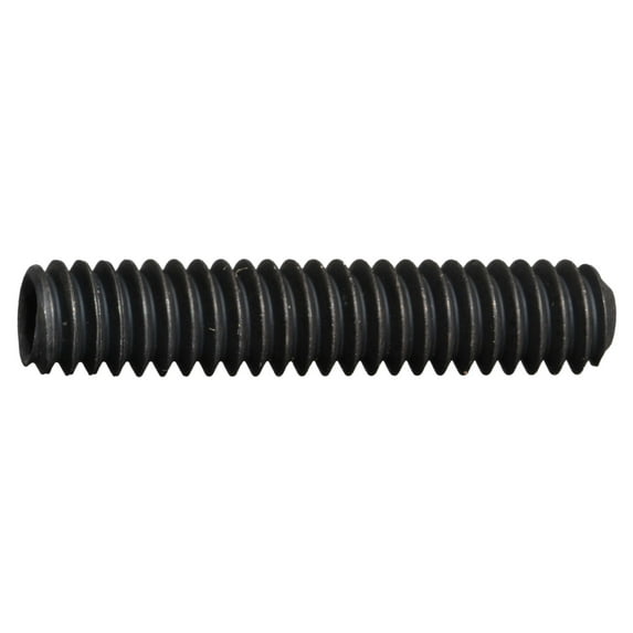 1/4"-20 x 1-1/4" Black Oxide Steel Coarse Thread Socket Set Screws (10 pcs.)