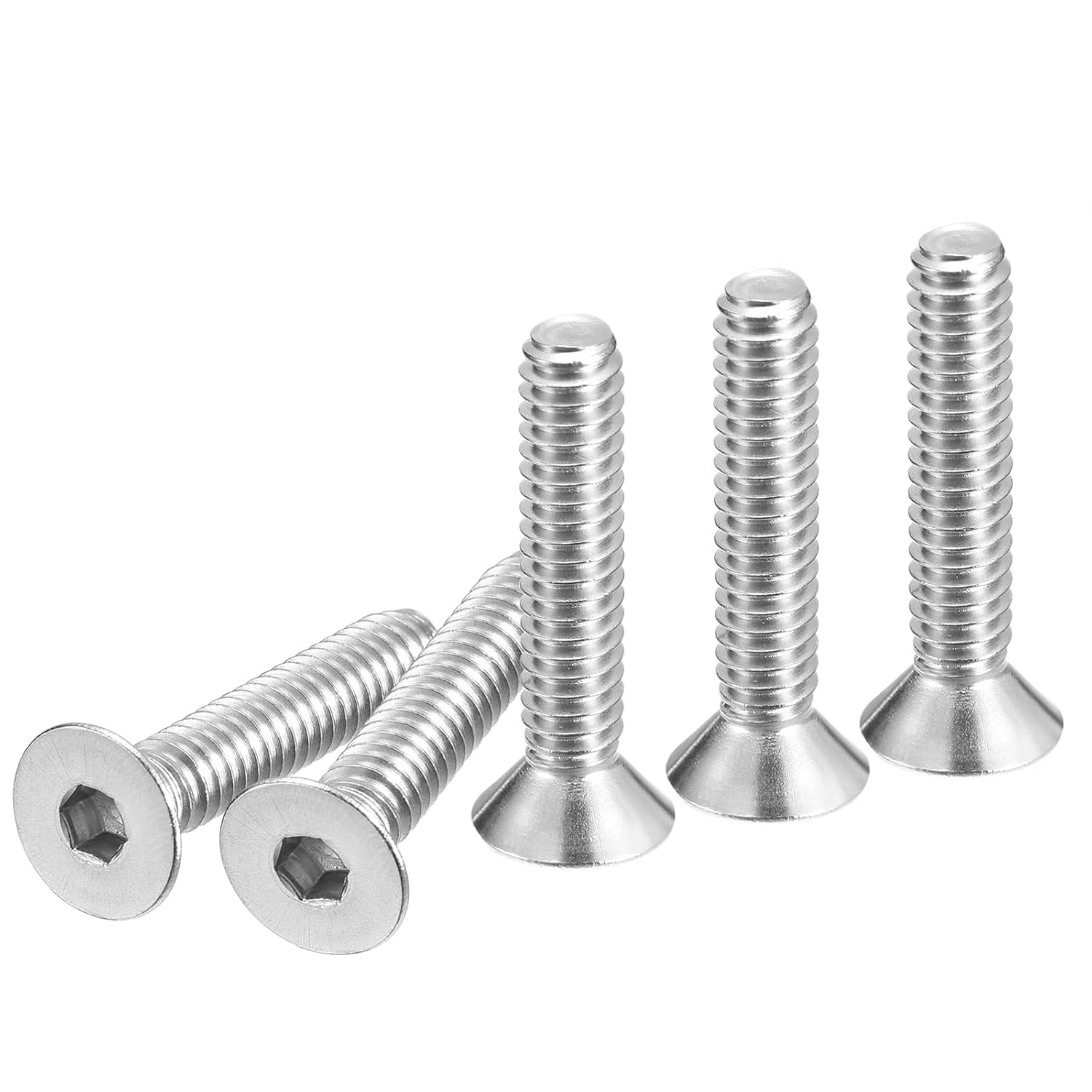 100 Pcs Stainless Steel Socket Head Cap Screws - 3-48 X 1/4", Hex Allen, 18-8, Coarse Thread
