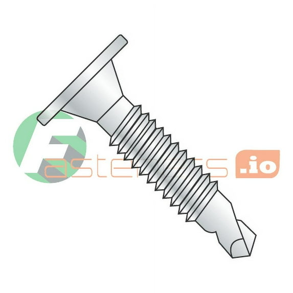 1/4-20 x 1 1/4" Self-Drilling Screws / Phillips / Wafer Head / Steel / Zinc / #3 Drill Point / Machine Screw Thread (Quantity: 1,000 pcs)