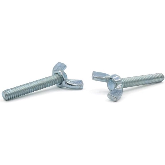 1/4-20 x 1 1/4" Type A/Cold Forged Wing Screws/Steel/Zinc / 200 Pc. Carton$$Hardware