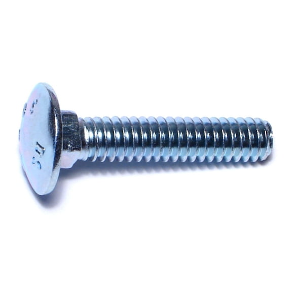 1/4"-20 x 1-1/4" Zinc Grade 2 / A307 Carriage Bolts (100 pcs.)