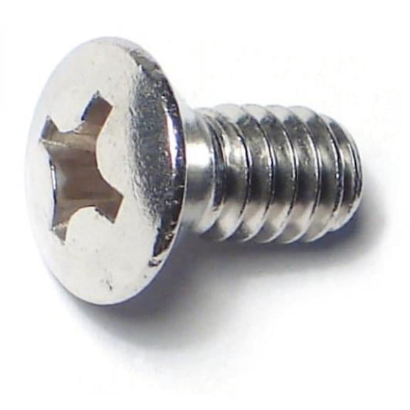1/4"-20 x 1/2" 18-8 Stainless Phillips Oval Machine Screws MSOSS-208 (55 pcs.)